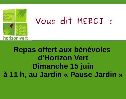 Repas bénévoles
